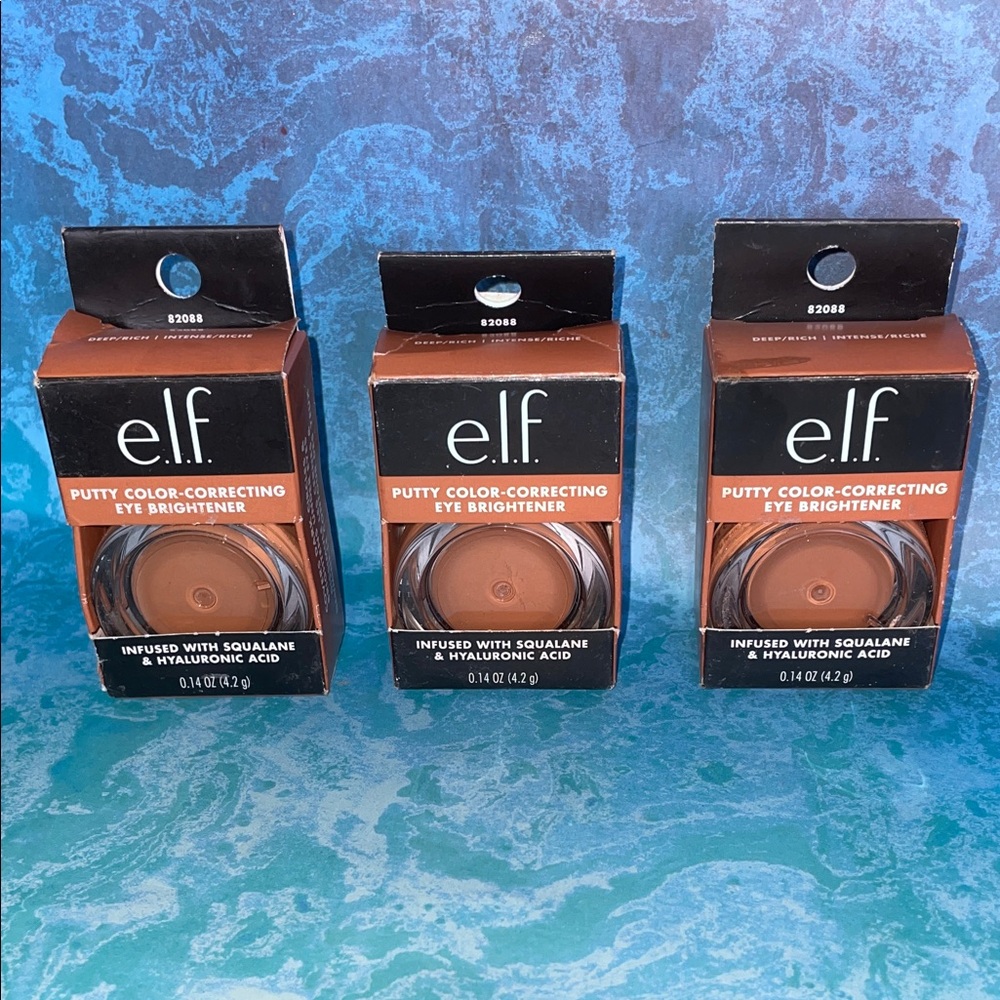ELF NIB Putty Color Correcting Eye Brightener DEEP RICH X3